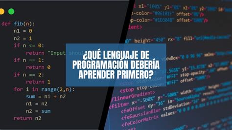 Qué lenguaje de programación debería aprender primero YouTube