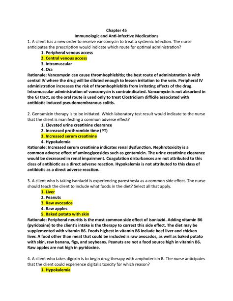 Hogan Chapter 45 Comprehensive Review NCLEX RN Chapter 45