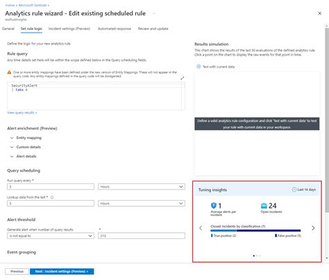 在 Microsoft Sentinel 中获取针对分析规则的优化建议 Microsoft Learn