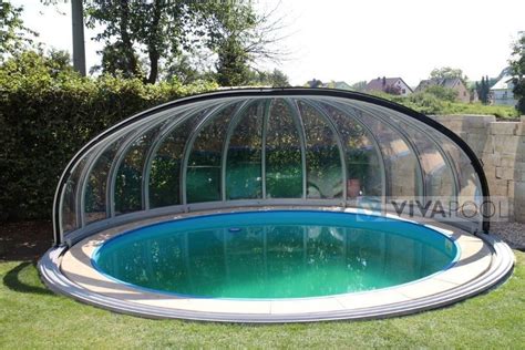 Zadaszenie na basen jacuzzi KOPUŁA 4 5 x 2 6 zadaszenie okrągłe