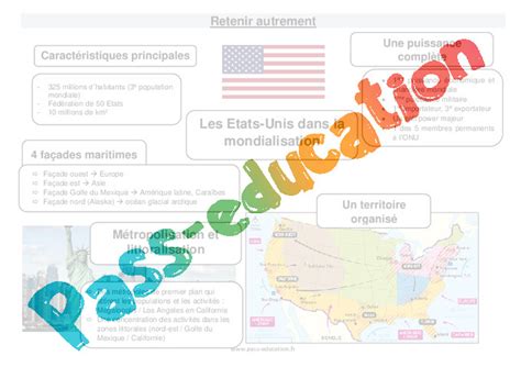 Les Tats Unis Dans La Mondialisation Me Cours Pdf Imprimer