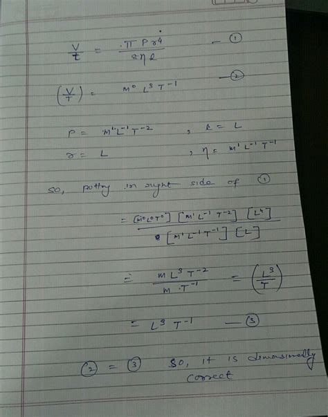 A Dimensionally Consistent Relation For The Volume V Of A Liquid Of