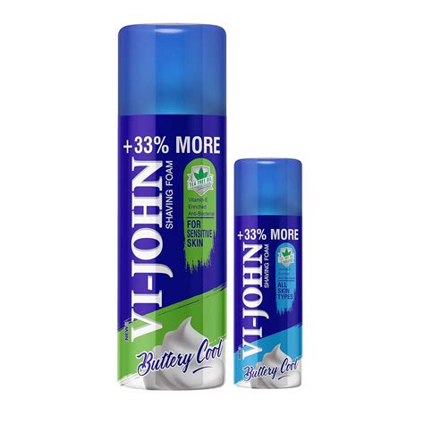 Vi John Shaving Foam For Men Sensitive Skin Type All Skin Type