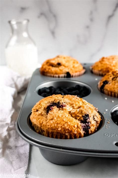 Starbucks Style Blueberry Muffins • Living In Sugar