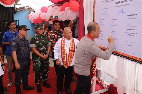 Polres Pringsewu Launching Kampung Tangguh Bebas Narkoba Begini