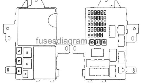 Fuse Box Diagram Lexus Es300 2001 2003