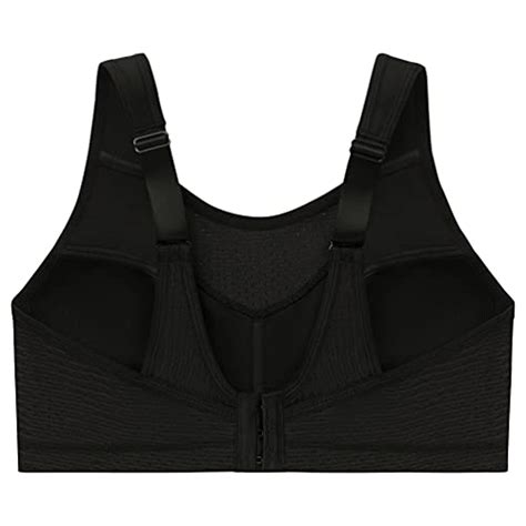 Glamorise Black Elite Performance Medium Impact Cami Sports Bra US 38h