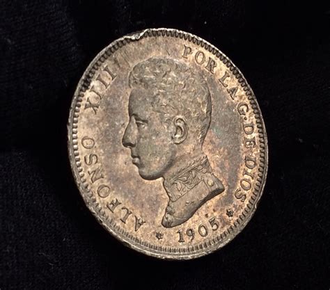 2 PESETAS 1905 ALFONSO XIII 27 00