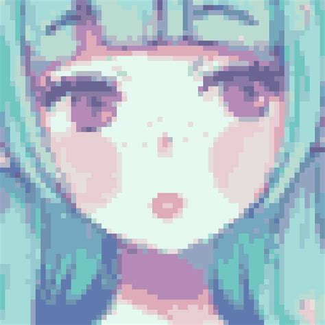 Anime Pixel Art Starving Artist