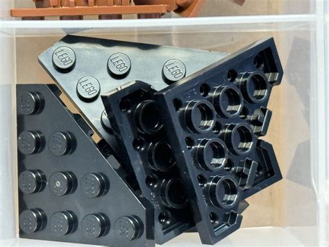 Lego Parts Black Wedge Plate X Cut Corner No Qty Ebay