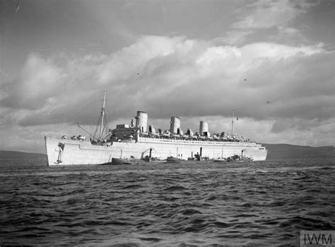 The Queen Mary On War Service 28 September 1944 Greenock The 84000