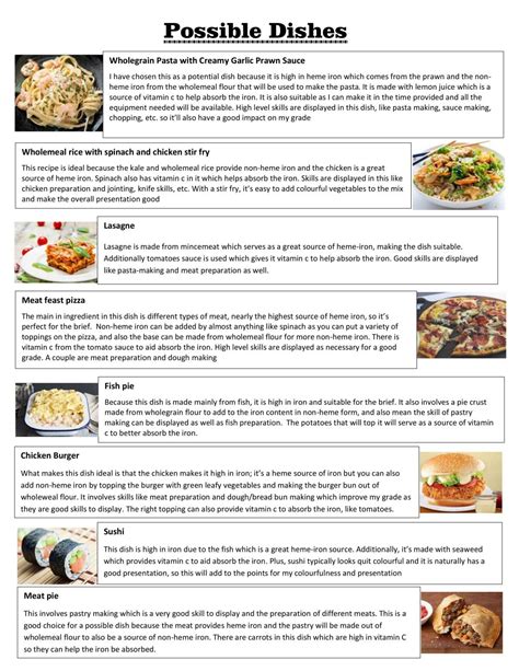 Nea2 Coursework Food Technology Nutrition Gcse Food Preparation And Nutrition Gcse Aqa