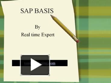 PPT SAP Basis Online Training By Real Expert PowerPoint Presentation