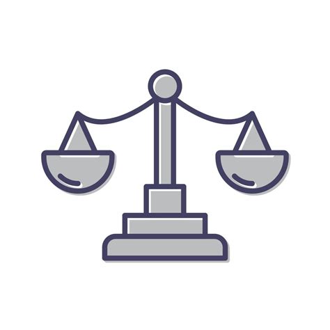 justice scale vector icon  vector art  vecteezy