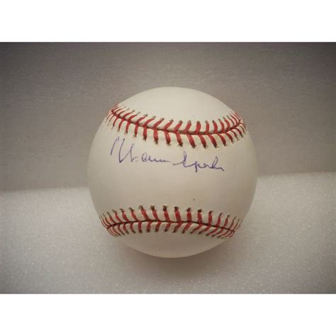 Warren Spahn Autograph Baseball Certified