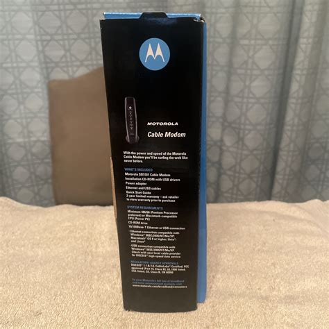 Motorola Surfboard Sb5101 Cable Modem With Ac Adapter Brand New Ebay