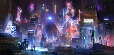 Cyberpunk City Cyberpunk City Futuristic City Cyberpunk Aesthetic