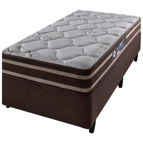 Cama Box Base Conjugada Espuma Dupla Solteiro King Suede 110kg 0