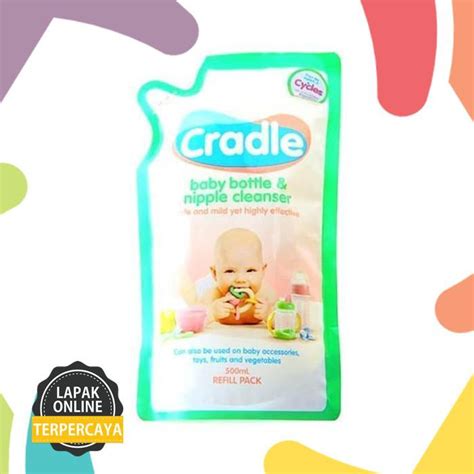 jual hot sale cradle baby bottle nipple liquid cleanser refill pack