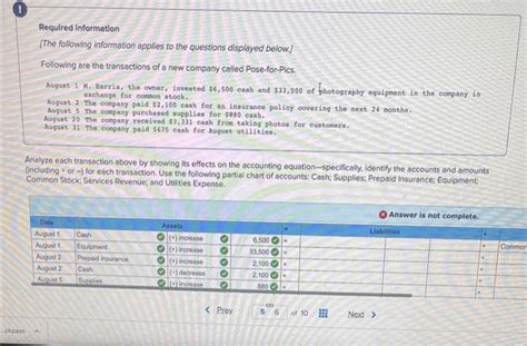 Solved Analyze Each Transaction Above By Showing Its Effects Chegg