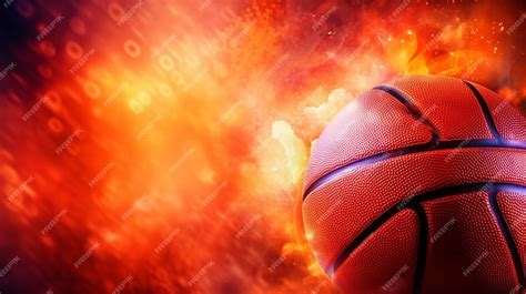 Premium AI Image | Basketball abstract banner background Generative AI