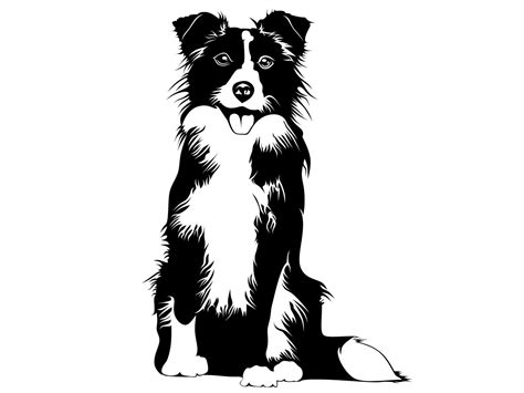 Dog silhouette drawing vector 17674008 Vector Art at Vecteezy