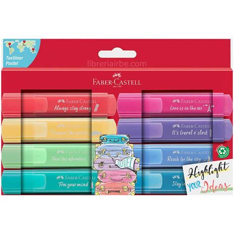 Set De Resaltadores Faber Castell Textliner Pastel Librer A Irbe