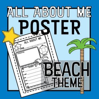 Back To School: All About Me Poster Activity - First Day of School- All ...