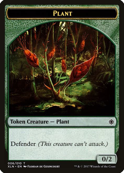 Plant Token Magic The Gathering Mtg Cards