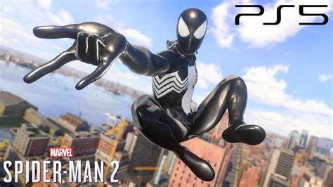 Marvel S Spider Man Ps Classic Black Suit Free Roam Gameplay Hd