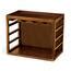 Wine Enthusiast Bottle X Cube Stack Wine Rack In Walnut Stain