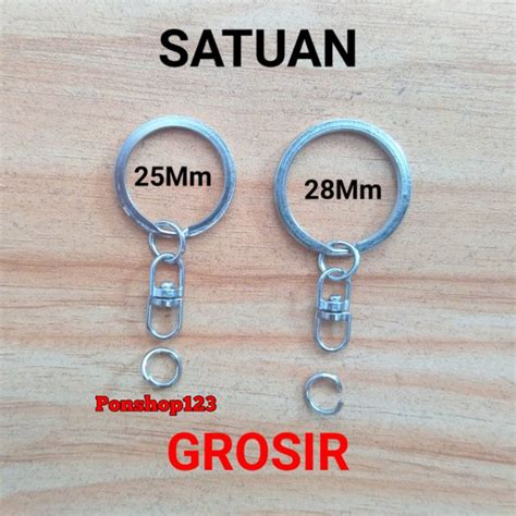 Jual Ring Join Putar Model Gepeng Tebal Bahan Nikel Ring Ganci