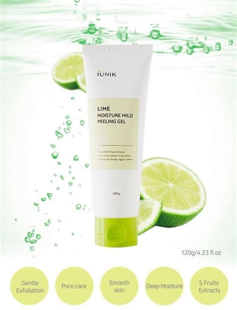 Iunik lime moisture mild peeling gel м який пілінг гель з комплексом