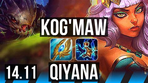 KOG MAW Vs QIYANA MID Godlike EUW Challenger 14 11 YouTube