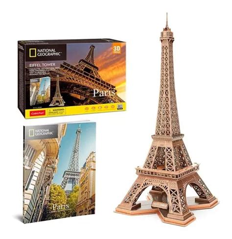 Puzzle 3d Torre Eiffel National Geographics Cubicfun Cuotas Sin