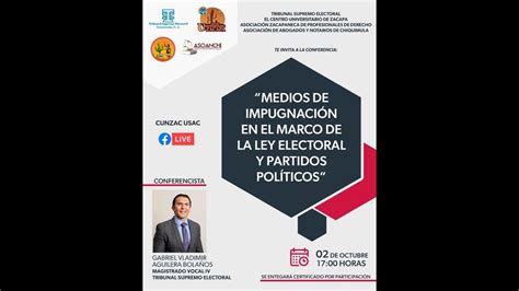 Medios De Impugnación En El Marco De La Ley Electoral Y De Partidos Políticos Youtube