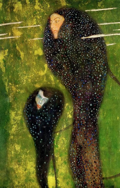 Silverfish, Nymphs Painting by Gustav Klimt - Pixels