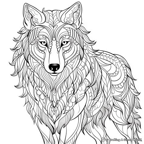 Wolf Coloring Pages Free Printable