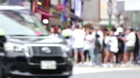 Tokyo Japan Time Lapse Shot Of Crowd Stock Video Pond