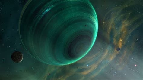 Wallpaper Digital Art Planet Space Art Nebula Circle Universe