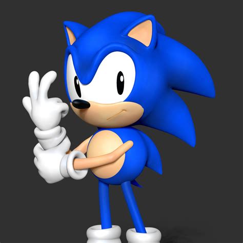 3d File Classic Sonic The Hedgehog 🦔 ・3d Printing Design To Download・cults