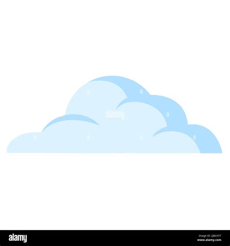 Cartoon blue cloud illustration vector isolated object Stock Vector ...