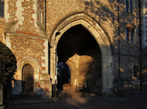 Abbey Gateway 1365 St Albans England Gothic Gate Link Flickr