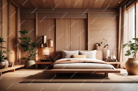 Premium Photo Luxury Modern Japanese Style Bedroom