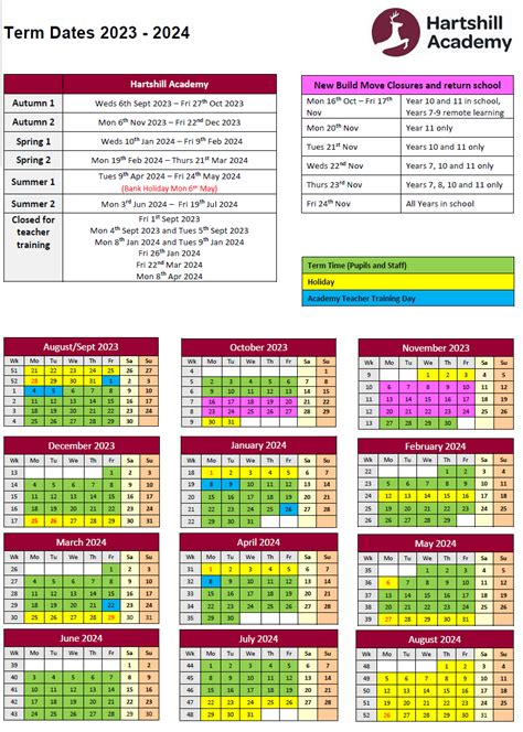 Hartshill Academy - Term Dates