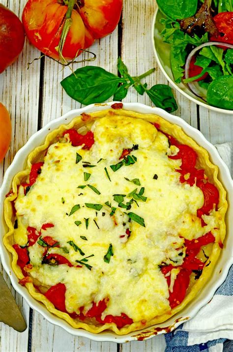 Summer Tomato Pie Simple Summer Lunch Idea Platter Talk