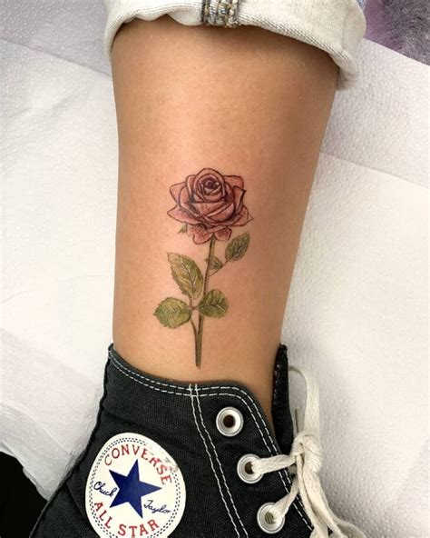 Topo Imagem Tatuagem Rosa Na Panturrilha Br Thptnganamst Edu Vn