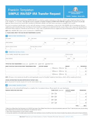 Fillable Online Simple Irasep Ira Transfer Request Fax Email Print