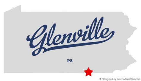 Map of Glenville, PA, Pennsylvania