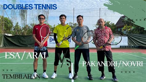 Tenis Ganda Putra Bersama Bang Novri Atlit Porprov Asal Tembilahan